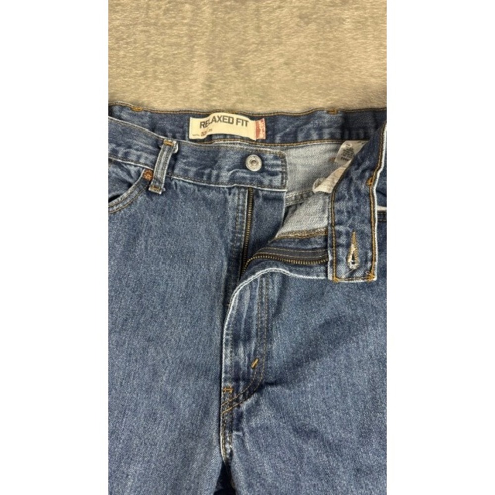 Levi's Jeans Mens 38x34 550 Relaxed Fit Tapered‎ Leg Medium Wash Blue Denim - Picture 6 of 10